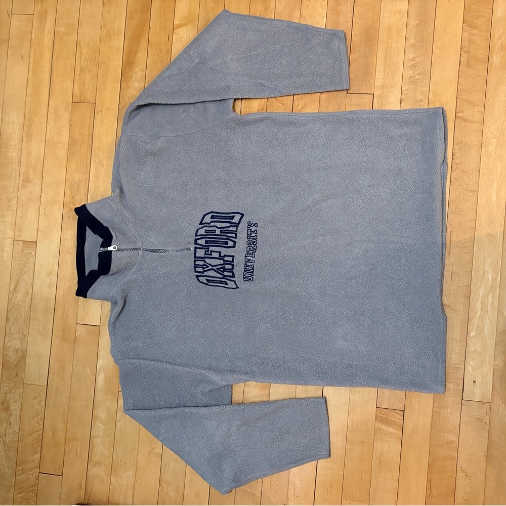 Oxford University Vintage Men's Quarter Zip Fleece